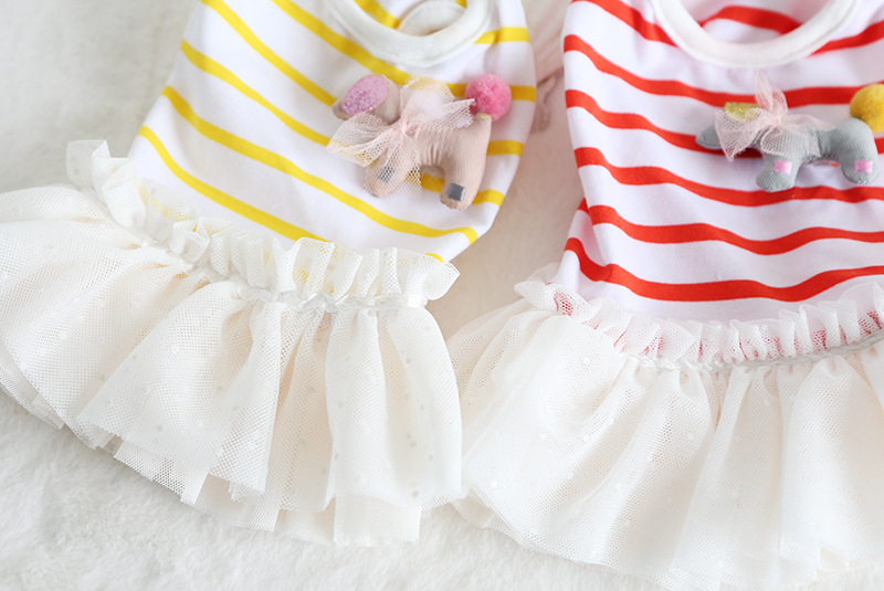 条纹小马纱纱裙