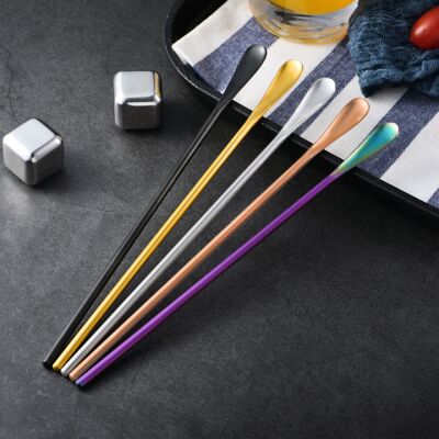 Sori Yanagi Same item solid Handle Ice scoop Korea Creative 304 Stainless steel coffee spoon Stirring spoon