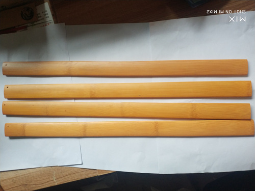 Large quantity of smooth bamboo sanding ruler blank curved bamboo pieces 500*30*7.5mm blank bamboo ruler