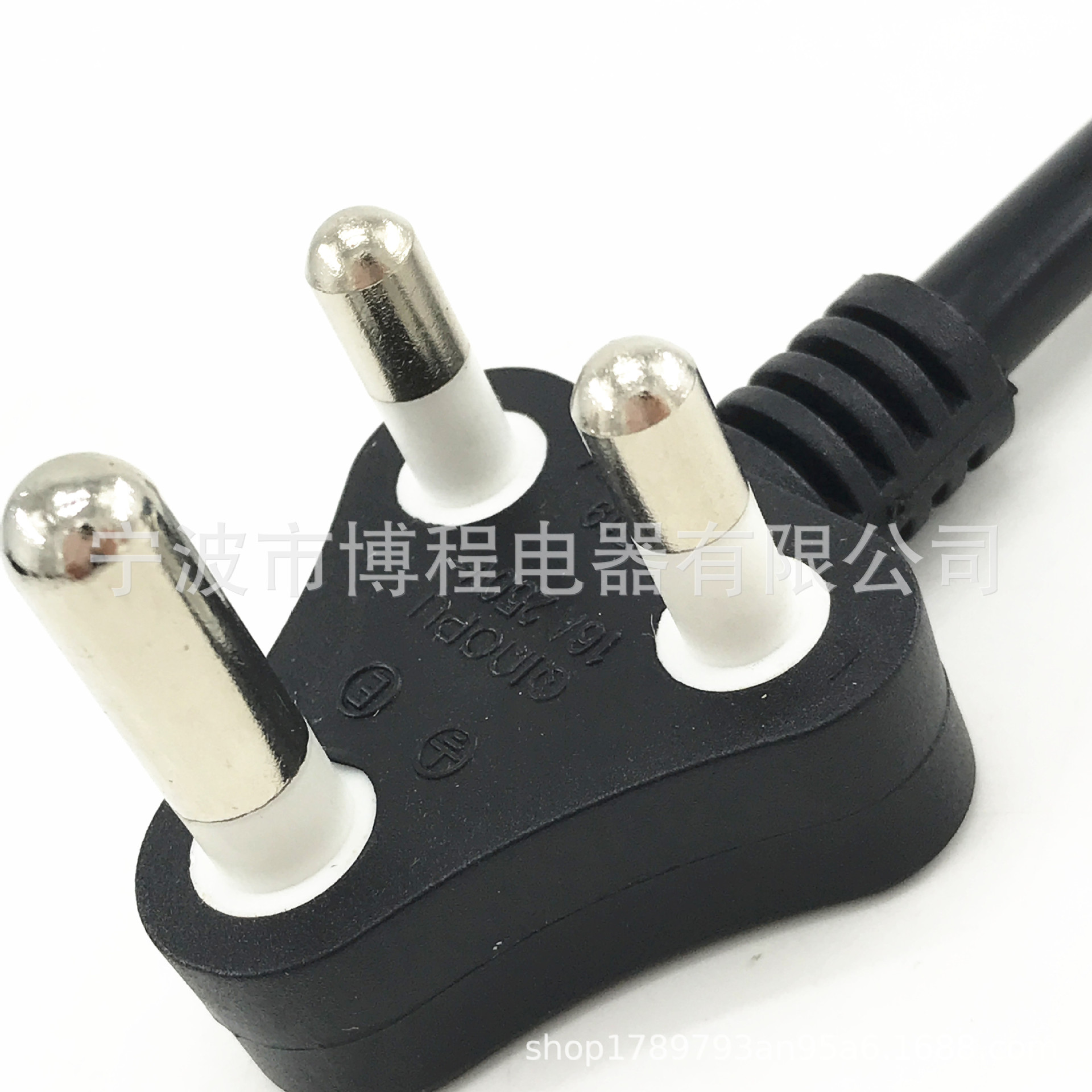 南非插头三芯特大南非插头品字插头非洲插头三芯电源线插头电脑管