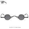 Small metal retro sunglasses, glasses, punk style