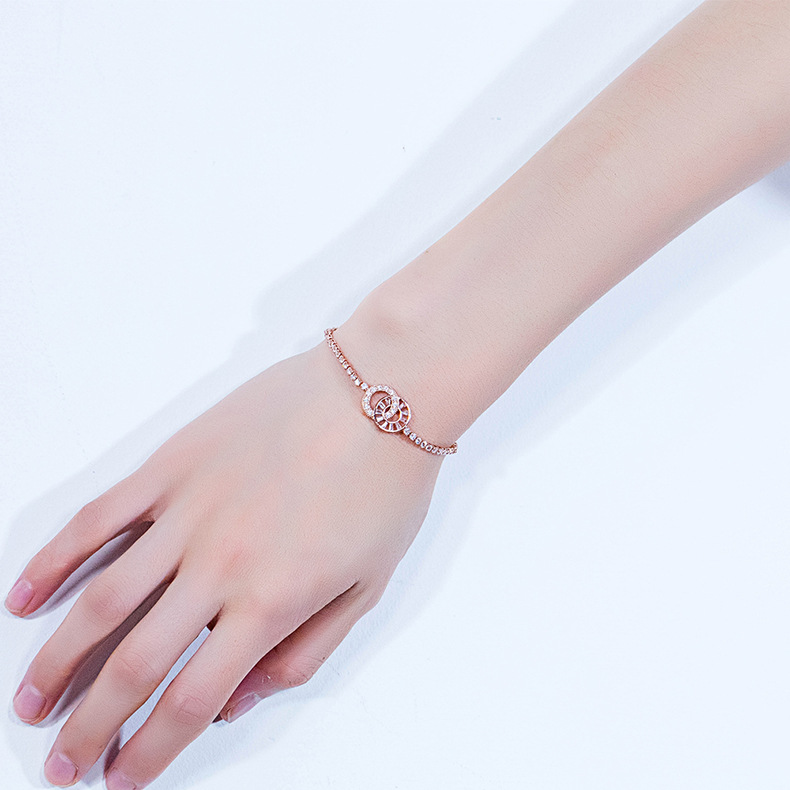 Fashion Diamond Circle Button-shaped Bracelet display picture 7