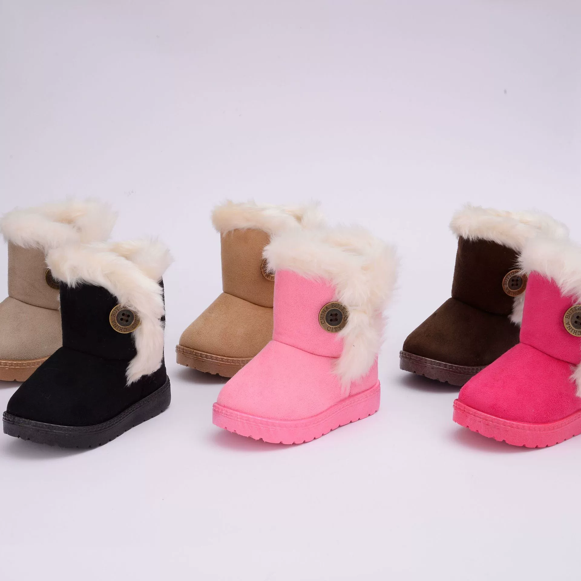 children's sandals Warm Kids Snow Boots For Children New Toddler Winter Princess Child Shoes Non-slip Flat Round Toe Girls Baby Lovely Boots extra wide children's shoes