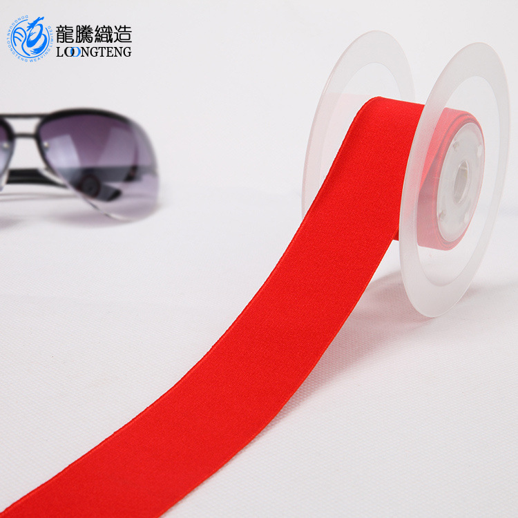 家居服装包边松紧带 弹性尼龙字母收紧缎带 跨境logo莱卡松紧带