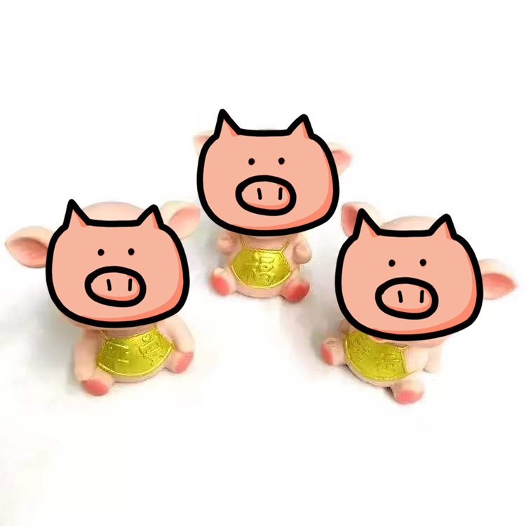 2019 Year of the Pig Decoration originality Birthday Cake Baking Decoration lucky Ping An Fu Cake decorate Decoration