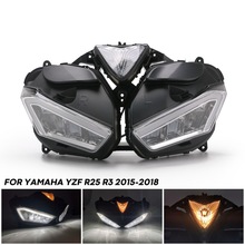 摩托车配件适用雅马哈YZF R25 R3前大灯外壳YZF-R25 YZF-R3 13-17