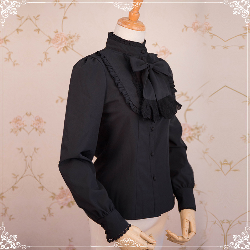 Lolita camisa diseño original japonés lindo slim fit adelgazamiento puff manga bottoming camisa Lolita camisa interior