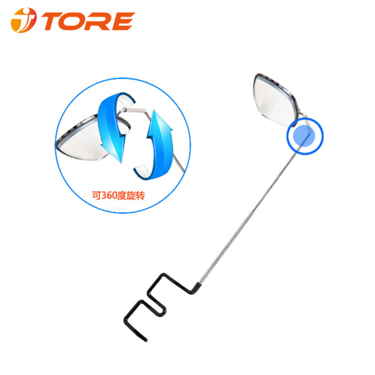 Bicycle sunlight glasses Rearview mirror reflector Safety flat mirror 360 rotate cycling Rearview mirror
