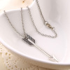 Retro accessory, arrow, necklace, sweater, wholesale