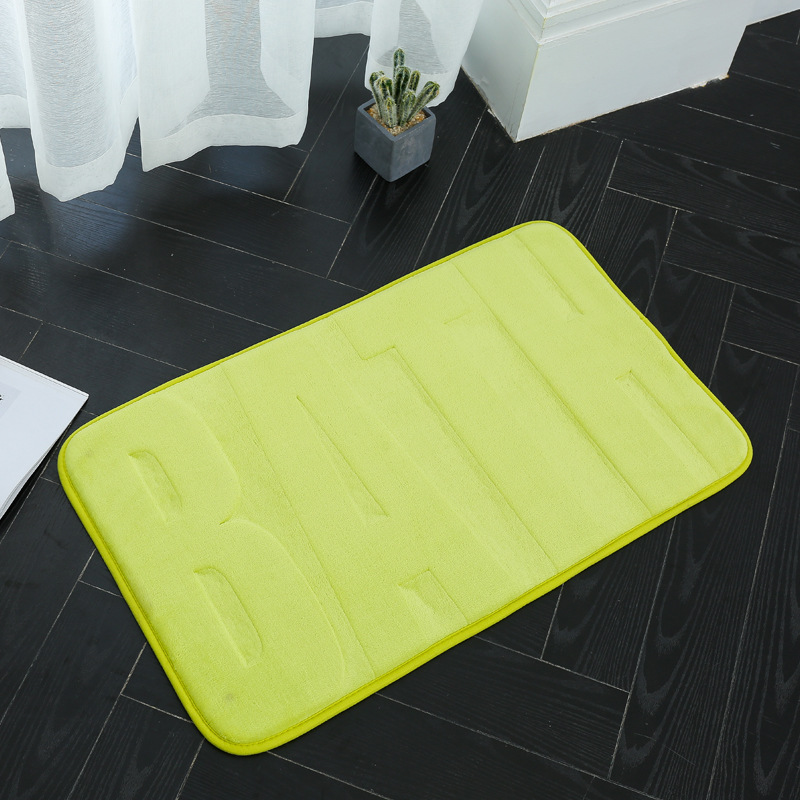 45X75 engrosada alfombra de piso absorbente alfombra de la puerta sala de estar dormitorio cocina alfombra de entrada baño estera antideslizante alfombra de esponja