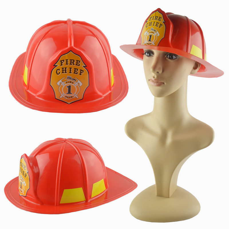 Bombero DE SEGURIDAD sombrero trabajador de reparación casco juego de rol juguete adulto rojo bombero sombrero