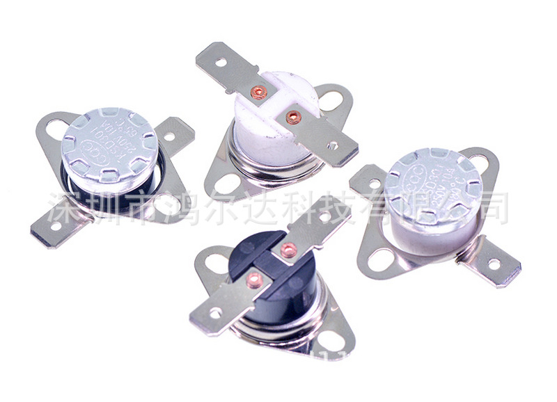 陶瓷温控开关KSD301常闭/常开150度～320度10A 250V 直脚活动环