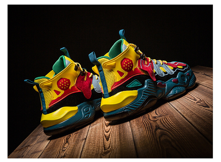 Designer Fashion Men's Shoes Spring and Autumn Sports Korean Edition Versatile Basketball Shoes Men's Trendy Shoes Casual High Top Shoes_voghion.com