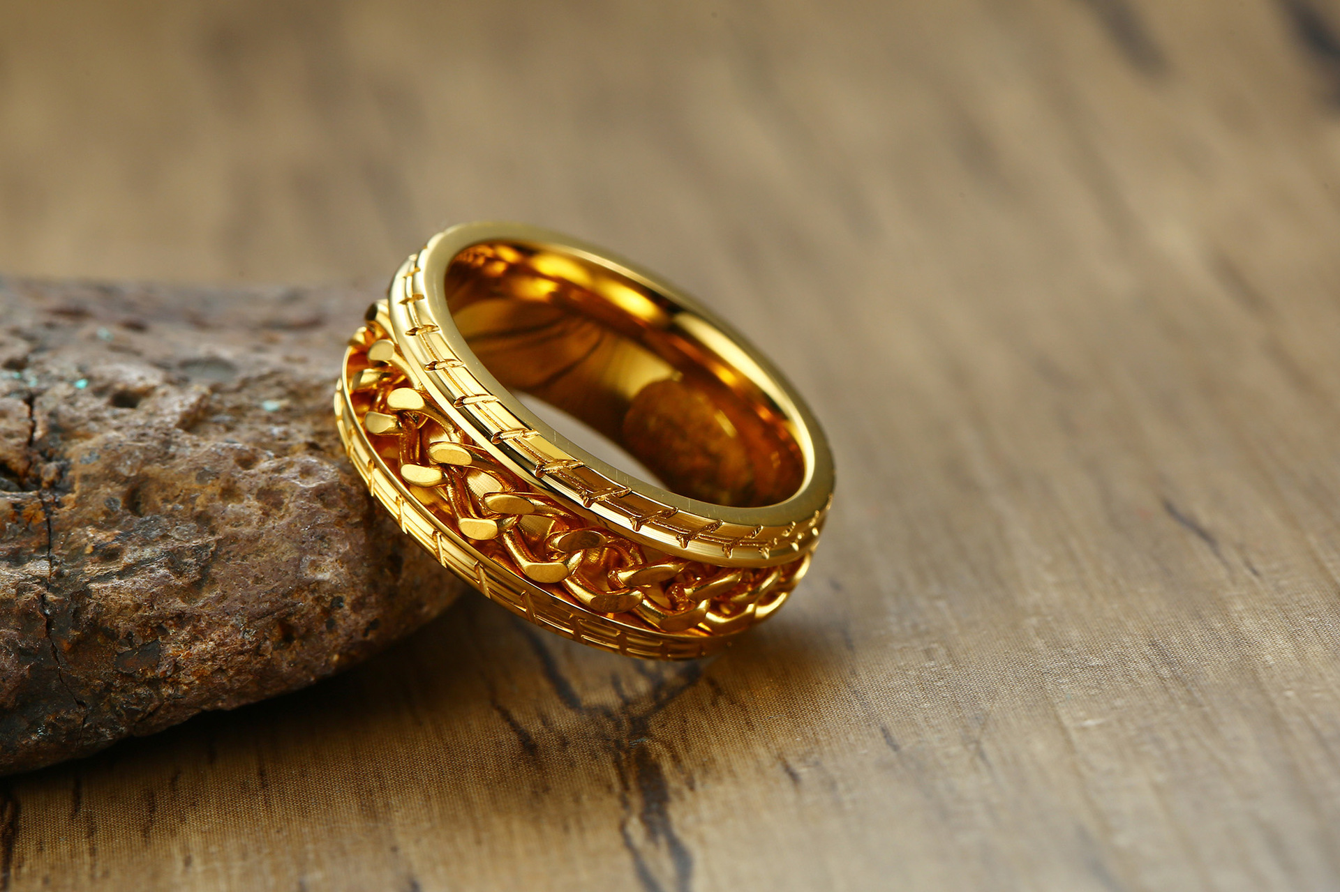 Fashion Geometric Stainless Steel Rings Plating Stainless Steel Rings