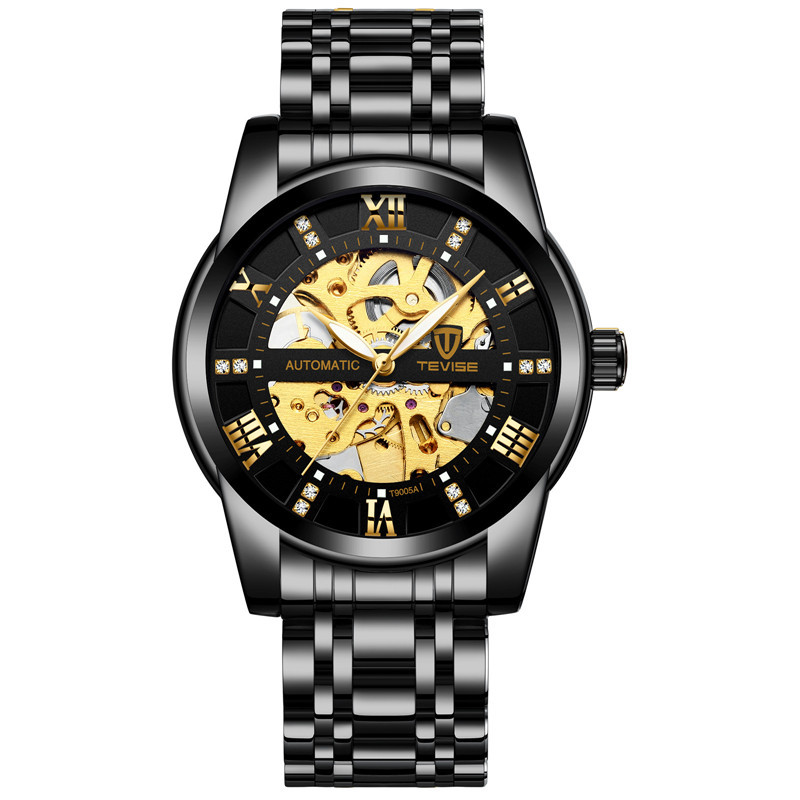 Reloj mecánico automático al por mayor T9005A del negocio de los hombres del reloj de TEVISE Tevis