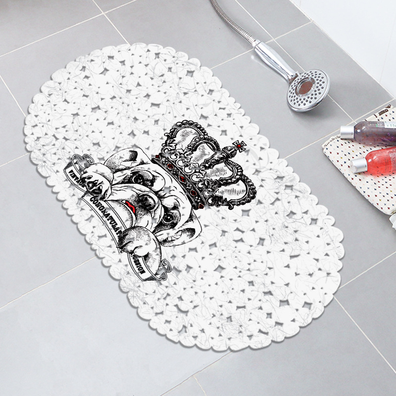 Nordic color sólido baño bañera Mat impresión antideslizante alfombra de baño antideslizante estera de ducha de PVC alfombra de baño taza de succión estera