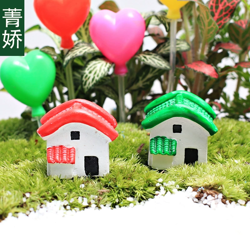 Jingjiao Смола мини цвет Цзяннань кабина микро пейзаж бутылка дом материал украшения