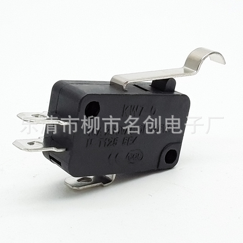 KW7微动开关 大电流电源开关 R型柄行程开关