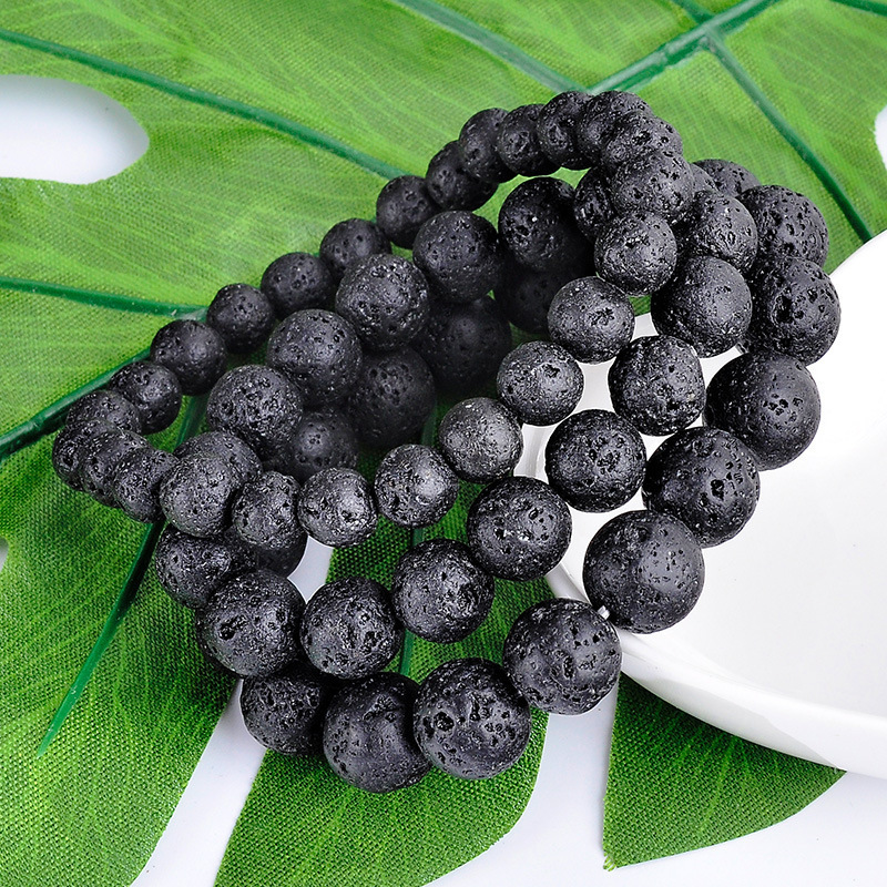 Volcanic stone bracelet natural stone bracelet trend personality simple retro fashion energy stone bracelet AA0902