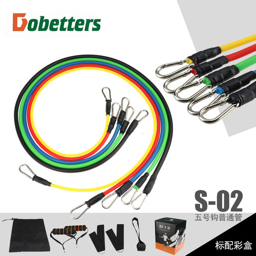 Muscle training belt 11-piece set fitness tensioner tension rope tension rope set tensioner kit set wholesale