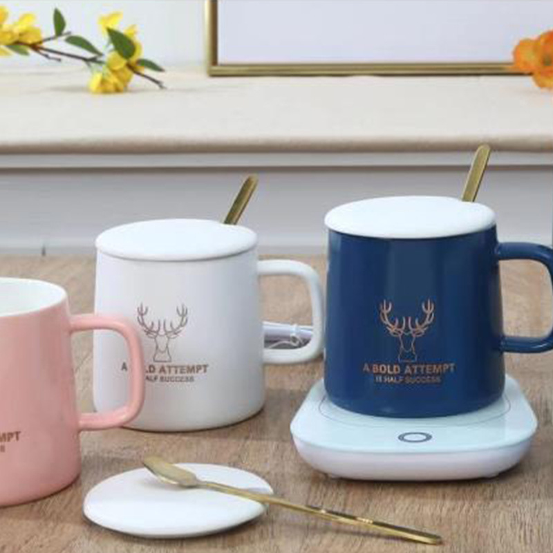 Special Offer MasterCard heating 520 Warm cup 55 Insulation pads constant temperature intelligence Water cup ceramics Hot coffee heat preservation