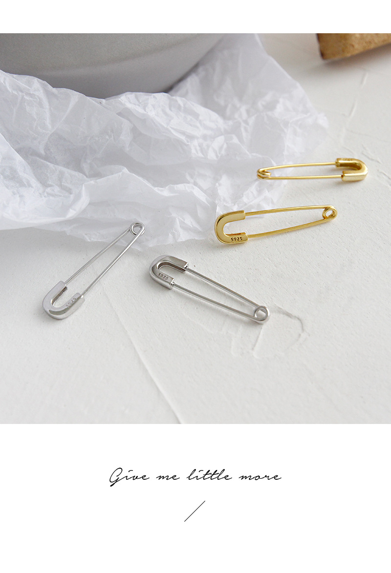 925 Sterling Silver Ear Needle Material Korean Style Pin Silver Earrings Wholesale