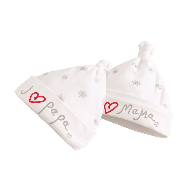 I Love Pad I Love Mom осень и зима Новая исходящая шапка Бархатная Детская шапка-чокер двухслойная утолщенная шапка