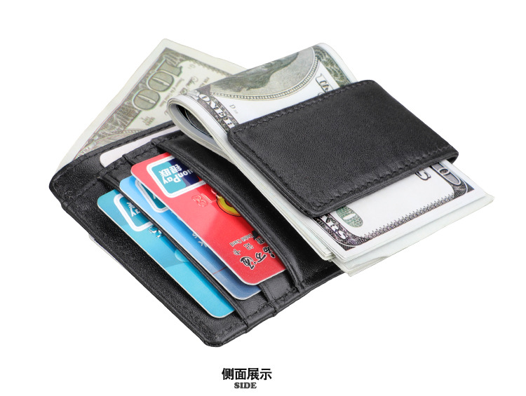 Factory Direct Sales Wholesale Vintage Men's Beauty Money Clip Rfid Card Holder Card Case   New display picture 16