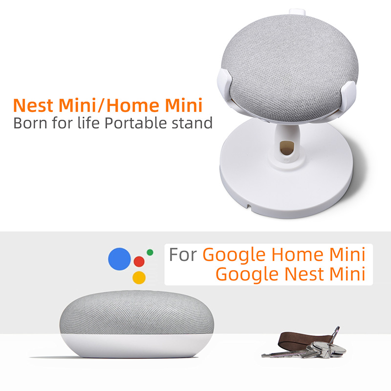 HomeNest Mini soporte de escritorio Ángulo ajustable de 360 ° Accesorios para altavoces inteligentes para el hogar soporte