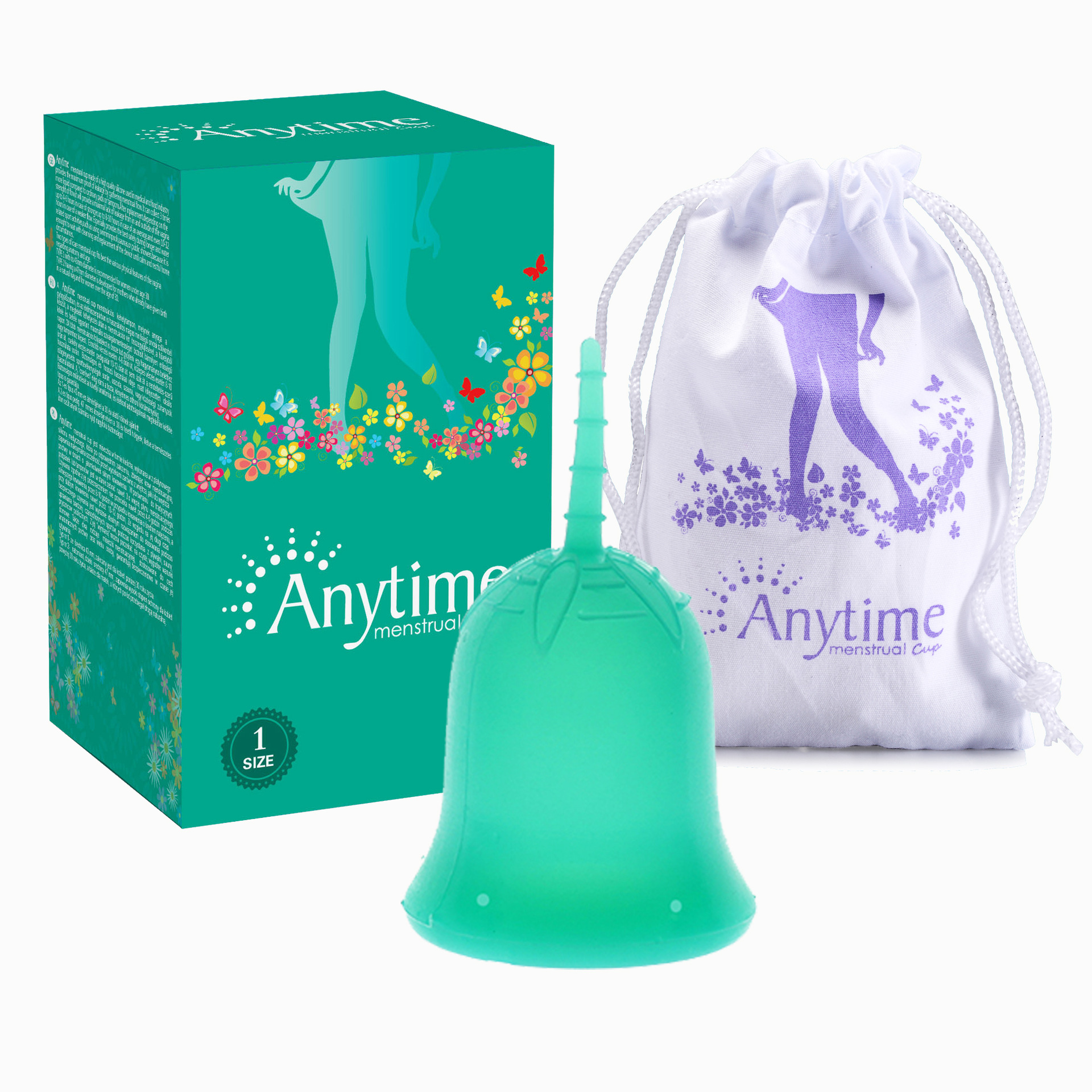 Anytime矽膠月經杯衛生棉條менструальная чаш