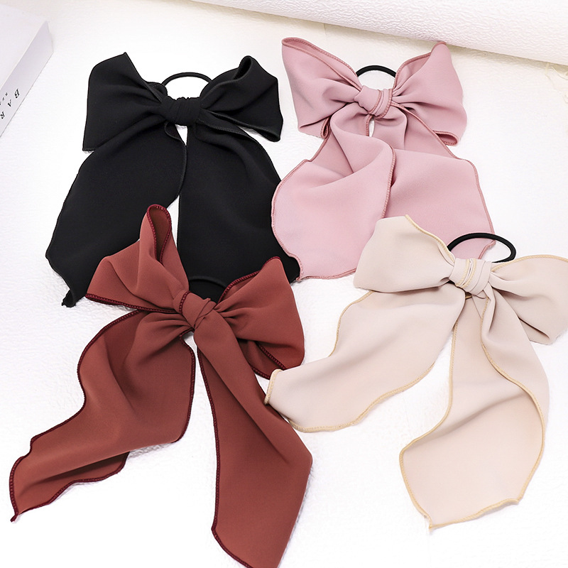 Super Fairy Chiffon Bow Knot Hair Rope C...