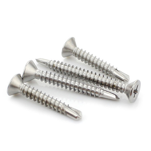 410 stainless steel cross flat head self-drilling screws countersunk head drill tail dovetail screws M4.2M4.8 drill tail screws