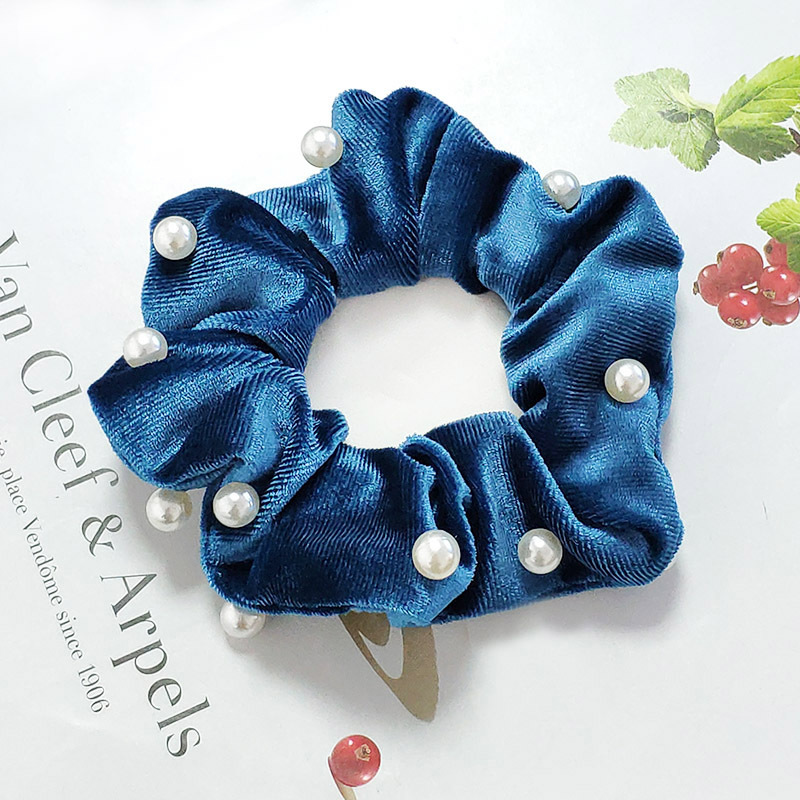 Pearl Velvet Fashion Hair Scrunchies display picture 6