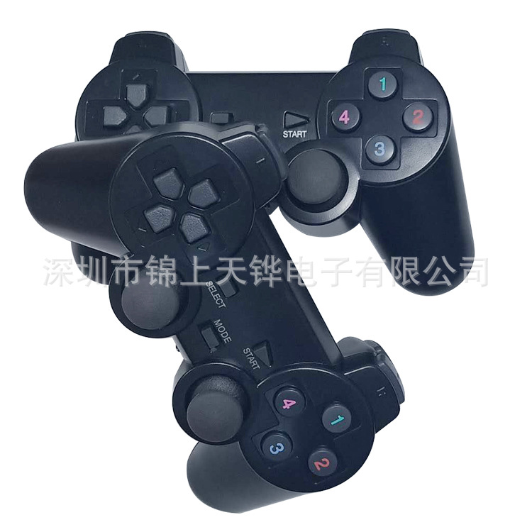 Control de juego USB doble inalámbrico 2.4G, vibración doble, compatible con TV, set-top box, PC y Android.