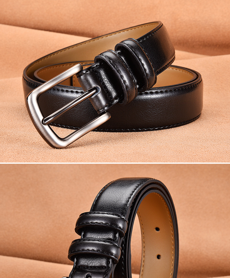 2024 Top Selling Men's Leather Belt in Europe and America Business Men's Leather Belt Fashionable and Casual Versatile Simple Needle Buckle Belt_voghion.com
