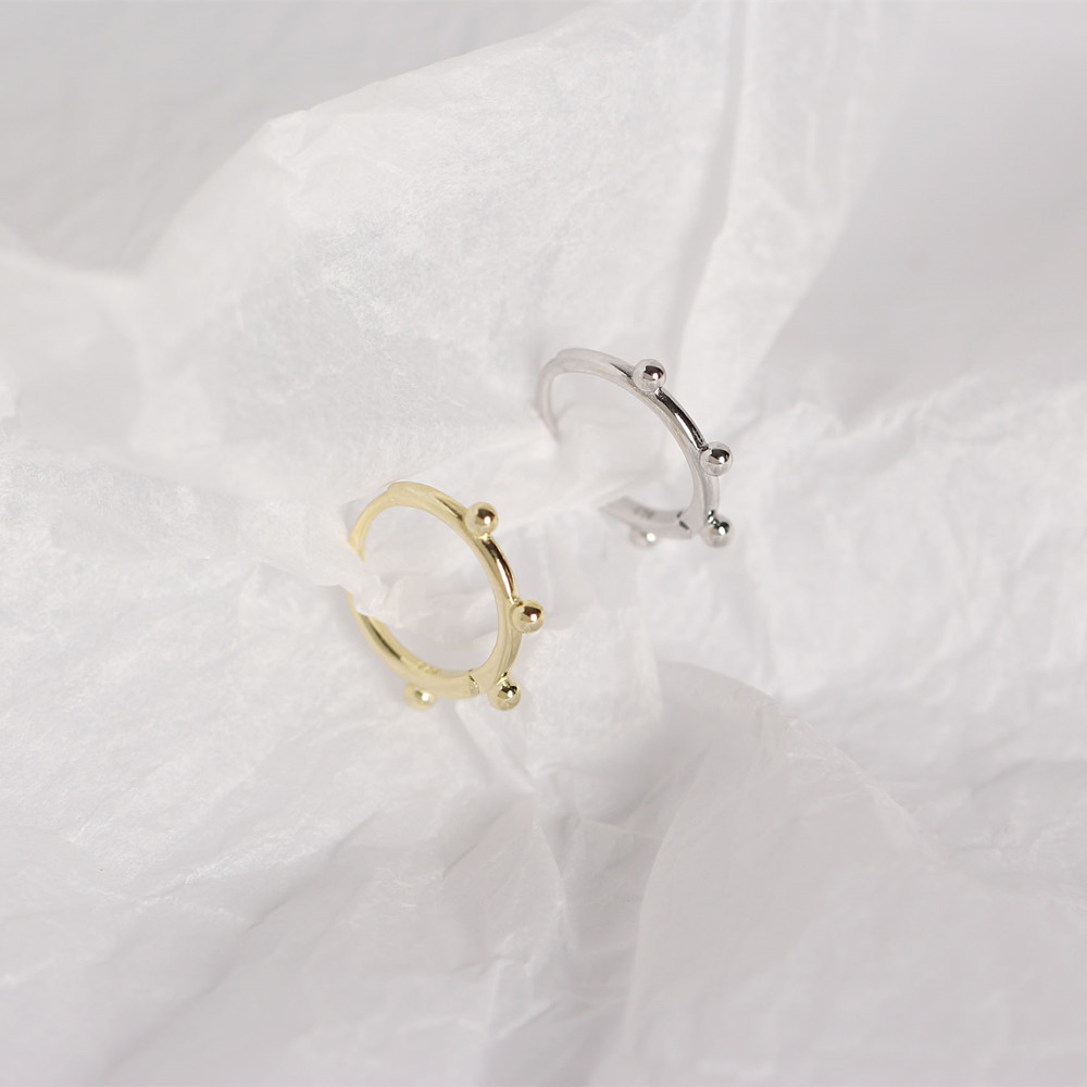 Geometric Simple Style 925 Sterling Silver No Inlaid Plating Earrings display picture 4