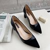 Fashionable work footwear pointy toe high heels, Korean style, wholesale