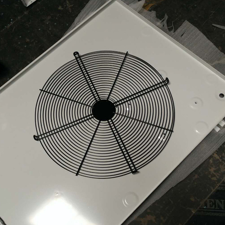 钣金20P顶出风外壳V型蒸发器焊工艺管外转子热泵钣金配件