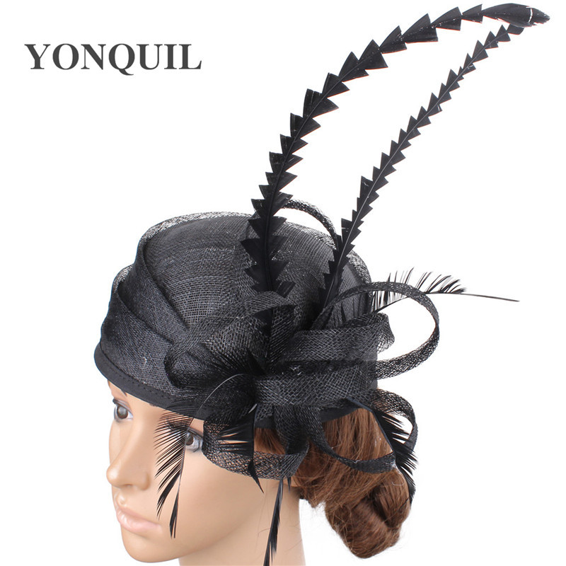 Explosive Halloween Linen Hat Noble Banquet Linen Yarn Top Hat Ball Net Yarn Headdress