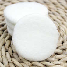 超柔短毛绒干粉扑圆形白丝带散粉扑磨边气垫婴儿粉扑工厂可印LOGO