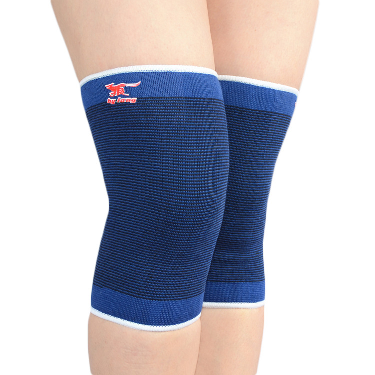 运动透气宝蓝护膝 篮球排球足球护膝 中老年空调保暖赠品护腿批发