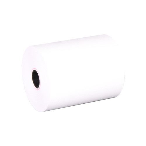 Directly supplied from the manufacturer, single-layer printing paper, 75*60 carbonless copy cash register paper, pin type printing paper, restaurant receipt paper