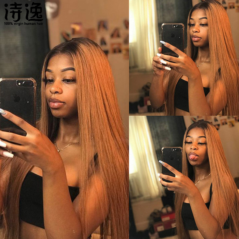 1B 27 Ombre Color Lace Front Human Hair...
