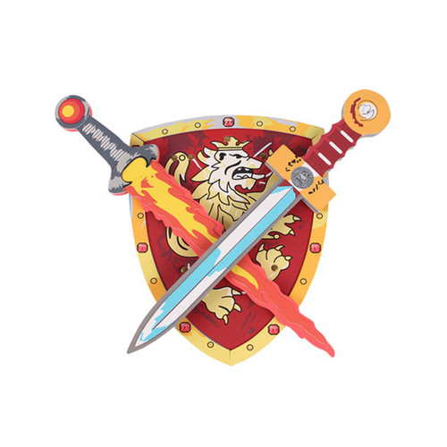 Children's EVA Toy Swords and Armor Foam Simulation Safe Weapons for Boys Soldiers Outdoor Performance Props Gift