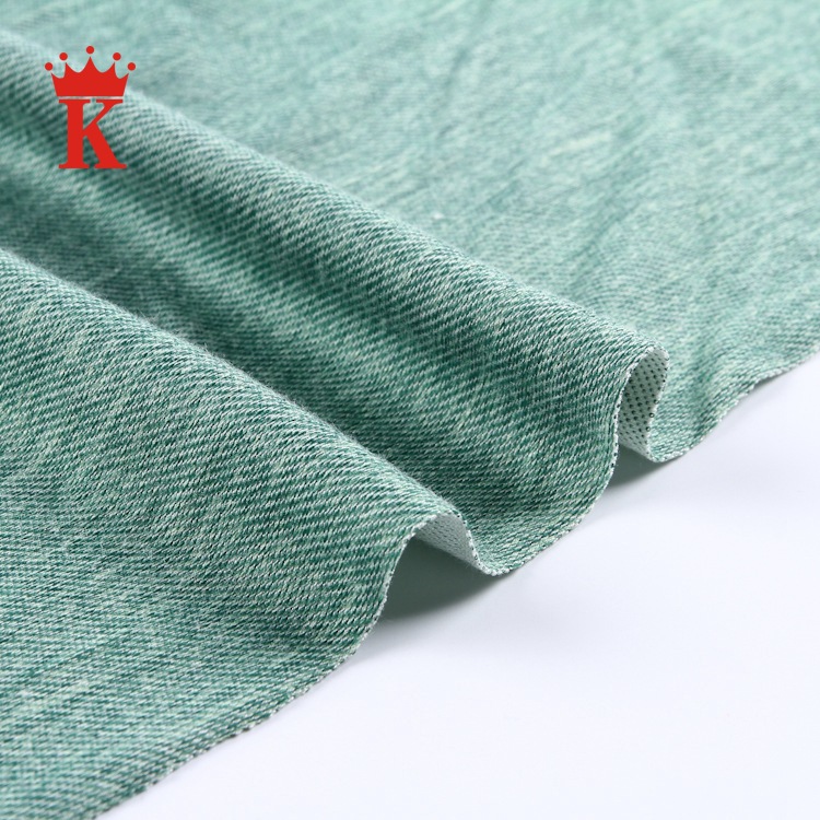 厂家直销针织弹力牛仔面料 靛蓝棉涤牛仔布 混纺针织牛仔布