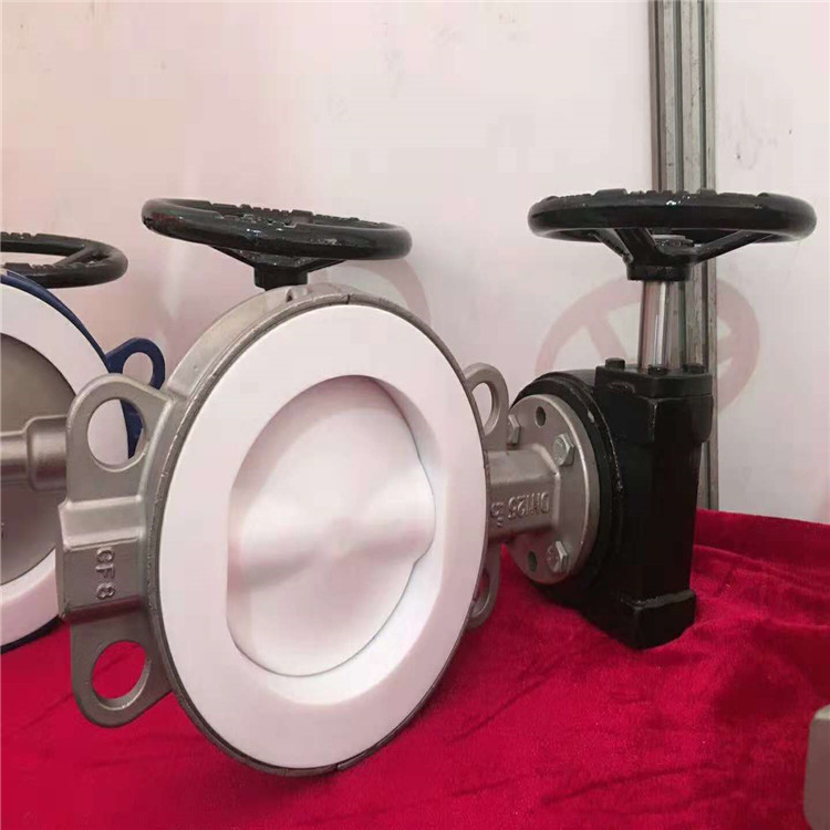 D371F-10P 衬氟对夹蝶阀 DN250 不锈钢软密封蝶阀