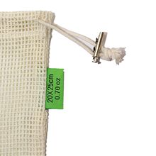 中号30*25合金扣有机棉网蔬菜水果袋棉布袋重复使用棉网布袋