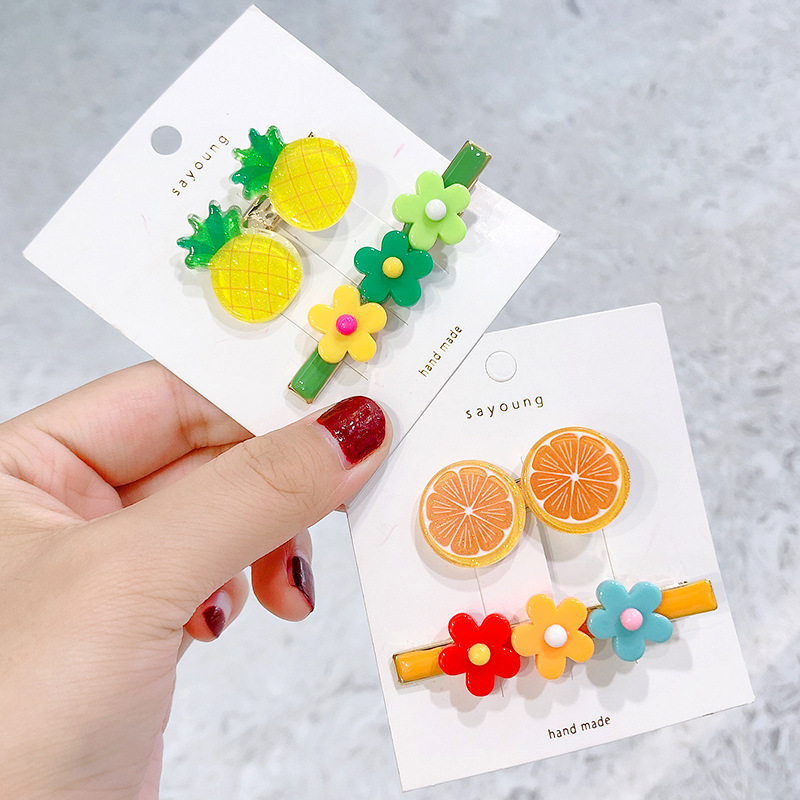 Barrettes Xuan Ya Ins Fruits Côté Clip Internet Celebrity Fille Coloré Bar En Forme De Clip Bang Clip Mignon Fleur display picture 4