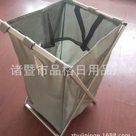单格脏衣篮洗衣篮 牛津布铝框架 现货特价 黑色 灰色