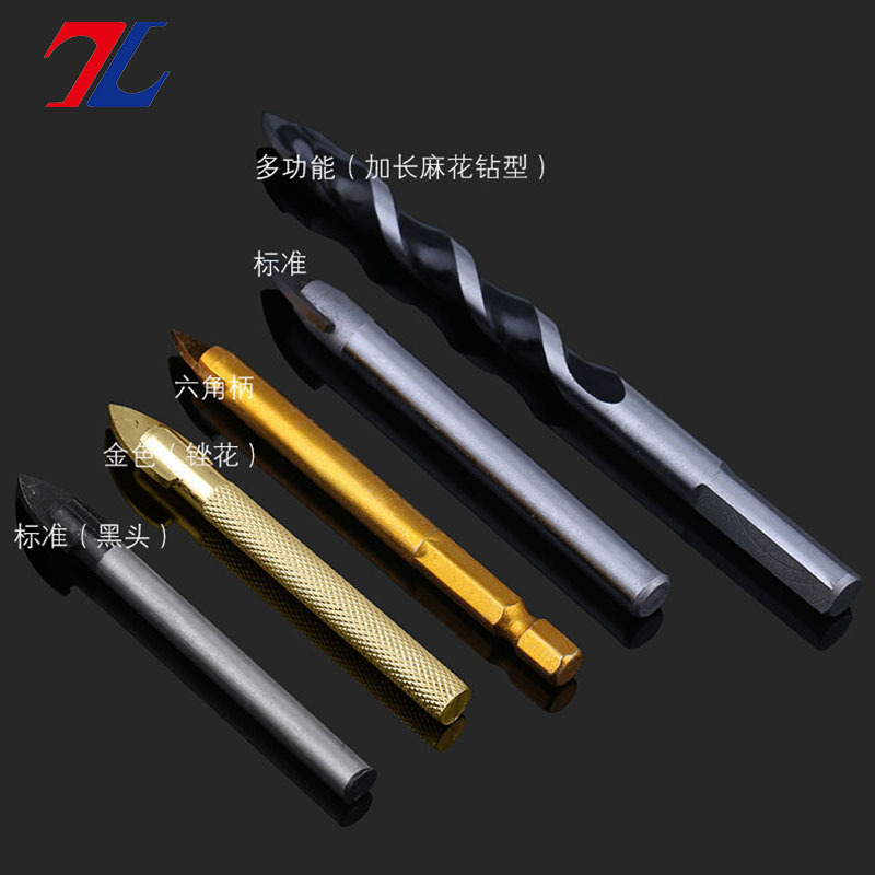 合金陶瓷三角钻头瓷砖钻头玻璃钻头陶瓷钻打孔取孔开孔器3-16mm